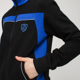 RODOS Спортивный костюм М-187д Чёрный/Васильковый