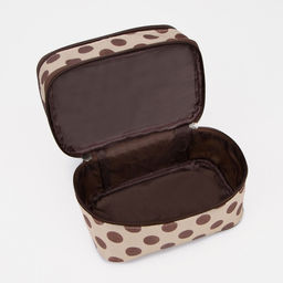 Косметичка, 2 отдела на молниях, цвет бежевый/коричневый - Simaland фото 4