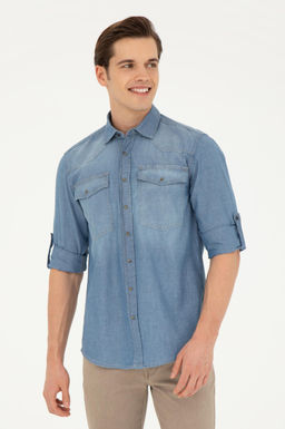 Erkek A__k Mavi Jean G_mlek