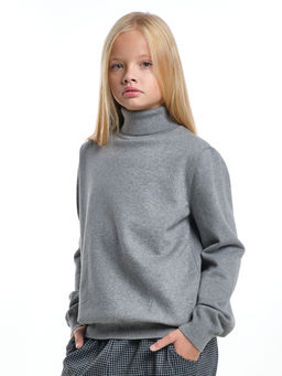 Джемпер (водолазка) 33-12240 т.серый