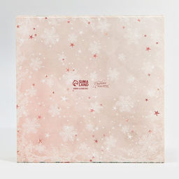 Цена за 4 шт. Коробка под 16 конфет новогодняя с ячейками «Стильный розовый» 17.5 х 17.5 х 3.5 см