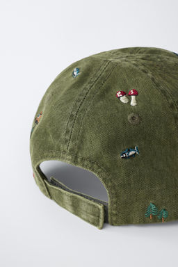 GORRA EFECTO LAVADO BORDADOS / Khaki - Zara фото 3