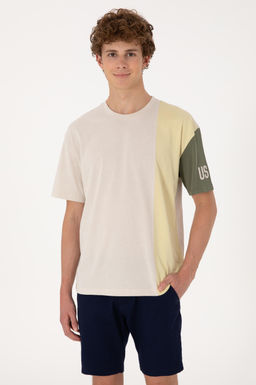 Erkek Comfort Fit Bisiklet Yaka Ta_ Ti__rt Sepette S_rpriz _ndirim