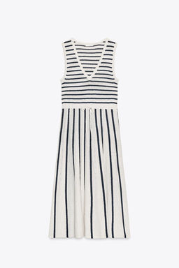 STRIPED CUT-OUT KNIT DRESS - Zara фото 4