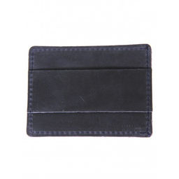 Обложка пропуск/карточка/проездной Croco-фк-1000 натуральная кожа синий крэйзи хорс (228) 262567