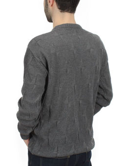 G636 GRAY Джемпер мужской (100% шерсть) - Fashion фото 4