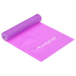 Эспандер ленточный для фитнеса ONLYTOP, 150×15×0.04 см, 10 кг, цвета МИКС