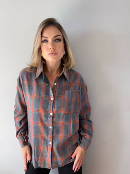 K11205 Рубашка OVER SIZE СВ_РОЗОВЫЙ_02 - Brand фото 6