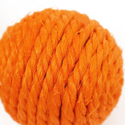 Гантель-погремушка сизалевая, 11,5 см, оранжевая - Пижон фото 3