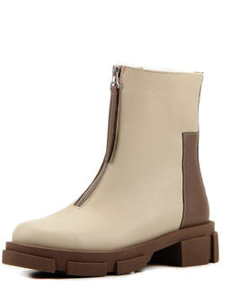 Ботинки EDART 325.L.21074 nut. Бежевый-кокао флотер/байка