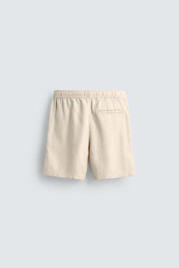 BERMUDA REGULAR FIT  ESTRUCTURA / Beige claro - Zara фото 8