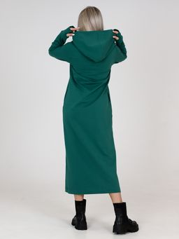 Платье женское П-135 (футер с лайкрой) Зелёная