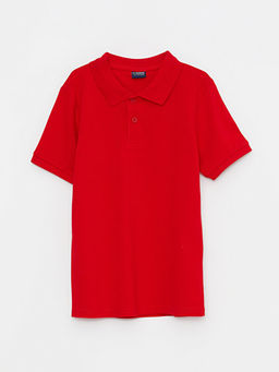 Polo Yaka Basic K?sa Kollu Pamuklu Erkek ?ocuk Ti??rt