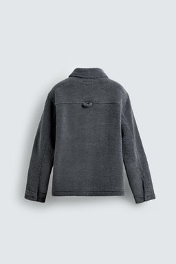 FAUX SHEARLING OVERSHIRT WITH POCKETS - Zara фото 8