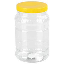 Банка для сыпучих продуктов полиэтиленовая 2л, д15см, h18см, закручивающаяся крышка (Россия)