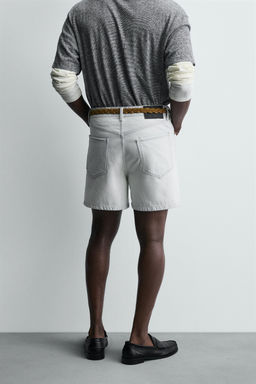 REGULAR FIT DENIM SHORTS - Zara фото 3
