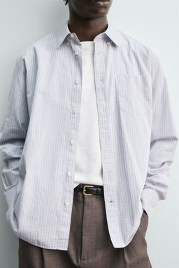 CAMISA POPEL?N CUADROS / Celeste - Zara фото 5