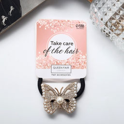 Цена за 6 шт. Резинка для волос «Наоми», бабочка