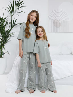 МП 1657/оливковый 5904 Н110 пижама для дев