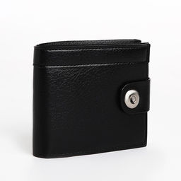 Портмоне мужское на магните, отдел для купюр, для карт, для монет, чёрное