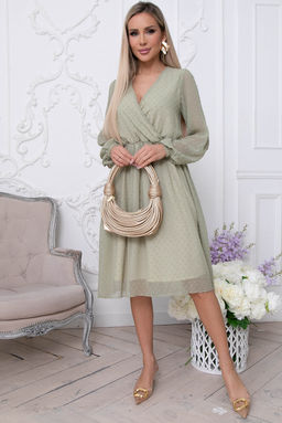 Платье Млечный путь (олива) П8848