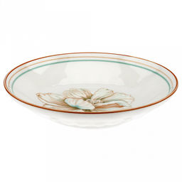 Блуминг флауэрс (Blooming flowers) Тарелка глубокая фарфоровая д182мм h37мм, 450мл, с деколью, отводка (Китай) - Домашняя мода фото 2