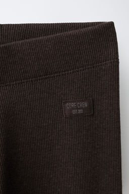 LEGGING RIB ETIQUETA / Marr?n - Zara фото 3