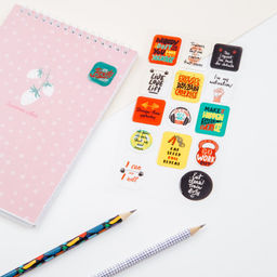 Цена за 2 шт. Наклейки гелевые "Motivation" (MS_42764, MESHU) 10*22см