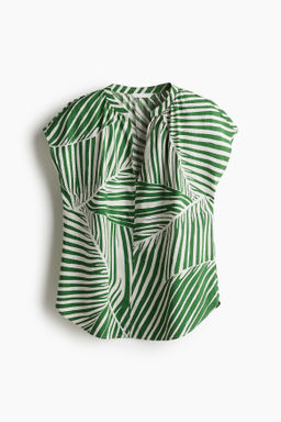 Blusa con cuello mao