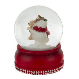 Фигурка декоративная "Снеговик" в стекл шаре, D 6.5 см, L6,5 W6,5 H8,5 см