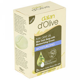 Мыло туалетное твердое Dalan dOlive 100г, Оливковое масло (Турция)