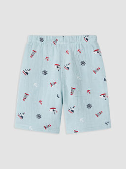 Resort Yaka Erkek ?ocuk ?ortlu Pijama Tak?m?
