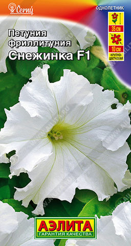 1843A Фриллитуния Снежинка F1 крупноцветковая бахромчатая 7шт