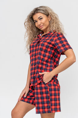 Костюм женский Натали из хлопка в клетку  фото 17