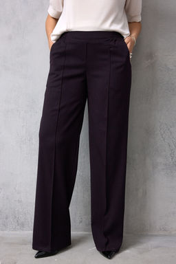 Брюки BegiModa 6079 чёрный баклажан