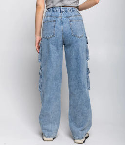 Джинсы #КТ3695, голубой