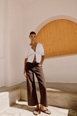 JEANS Z1975 CULOTTE TIRO ALTO COMFORT / Marr?n