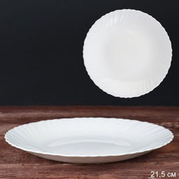 Тарелка 215 мм Классика белая / LHP85/6 (WHITE) /уп 48/