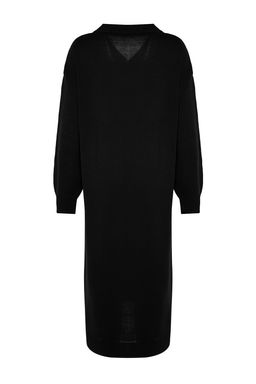 TRENDYOLMILLA Siyah Maxi Triko Genis Kal?p Elbise TWOAW23EL00642 фото 15