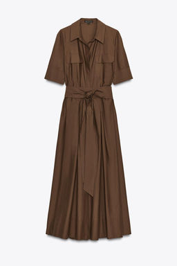 ZW COLLECTION POPLIN DRESS - Zara фото 7
