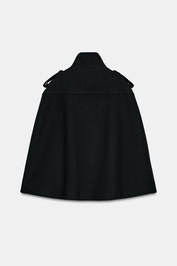 WOOL BLEND CAPE WITH METAL BUTTONS ZW COLLECTION - Zara фото 9