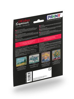 Набор для вышивания PANNA Живая картина MET-JK-2268 Брошь. Большая волна в Канагаве 5 х 6 см