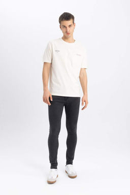 Супероблегающие джинсовые брюки с нормальной талией и очень узкими штанинами - Defacto фото 5