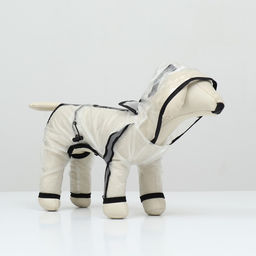 Дождевик-комбинезон для собак, р-р 4ХL (ДС 50, ОГ 76,5, ОШ 56 см, вес 26-40 кг), прозрачный - Simaland фото 15