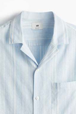 Camisa resort en mezcla de lino Regular Fit - H&m фото 7