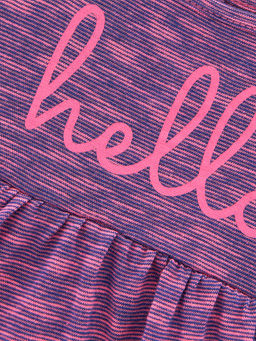 Комплект для девочки детский сад с лосинами UD 0831 лиловый - Mini maxi фото 10