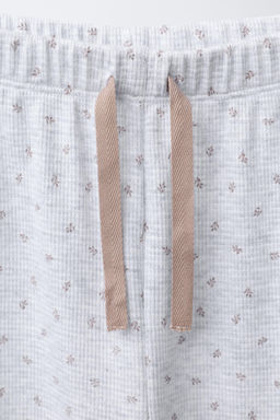 6-14 YEARS/ WAFFLE-KNIT FLORAL PYJAMAS - Zara фото 7