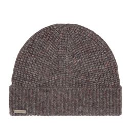 Шапка SEEBERGER арт. 18206-0 TURN-UP BEANIE (темно-серый)