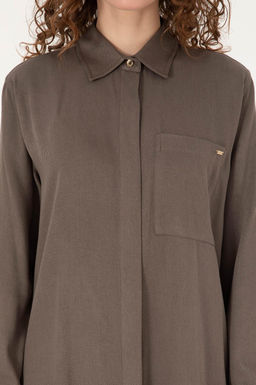 Kad_n Vizon Dokuma Elbise - U.s. polo assn фото 5