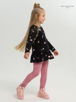 Костюм Алиса тюльпаны на черном-сухая роза - Sovalina фото 20